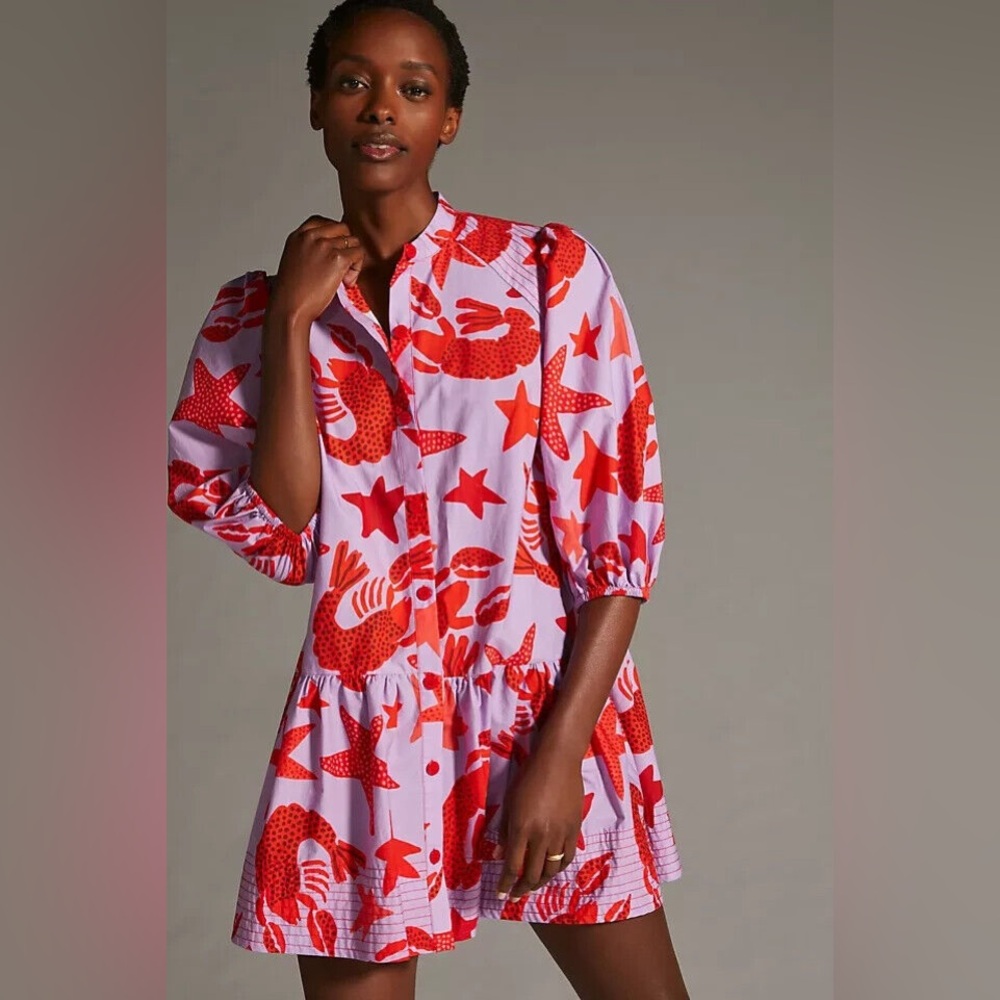 Farm Rio lobster mini dress